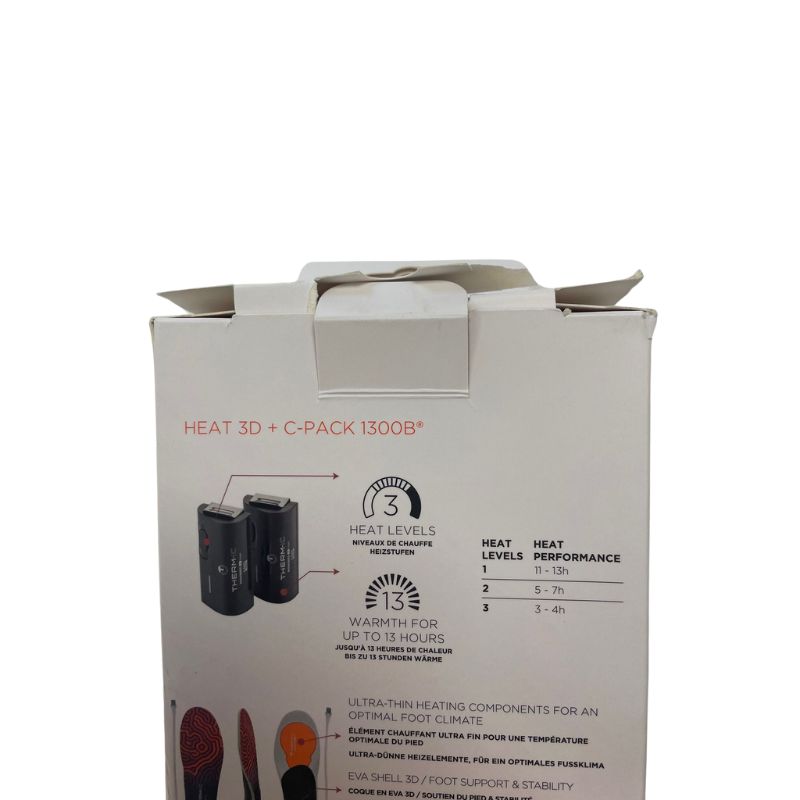 Therm-ic Heat Kit + C Pack 1300B Heated insole Kit Damaged outer packaging