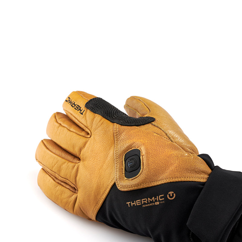 Thermic Freeride Ultra Heat Heated Ski Glove Power Button View