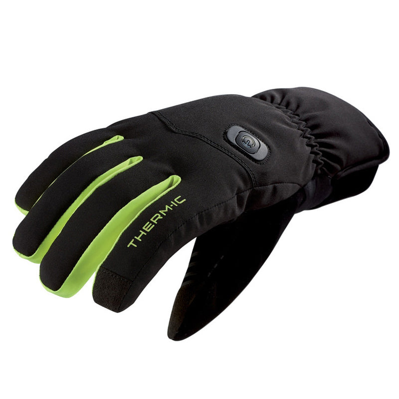 Thermic Powerglove Ski Light Boost Heated Ski Glove Back Yellow Side View