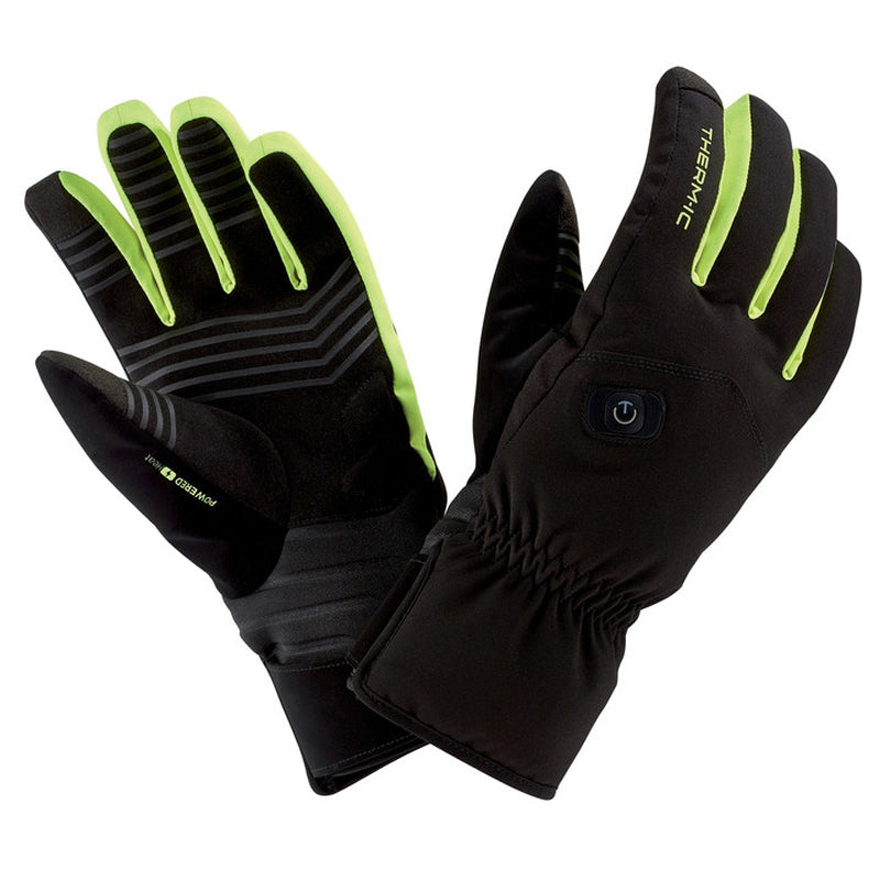 Thermic Powerglove Ski Light Boost Heated Ski Glove Back Yellow Pair