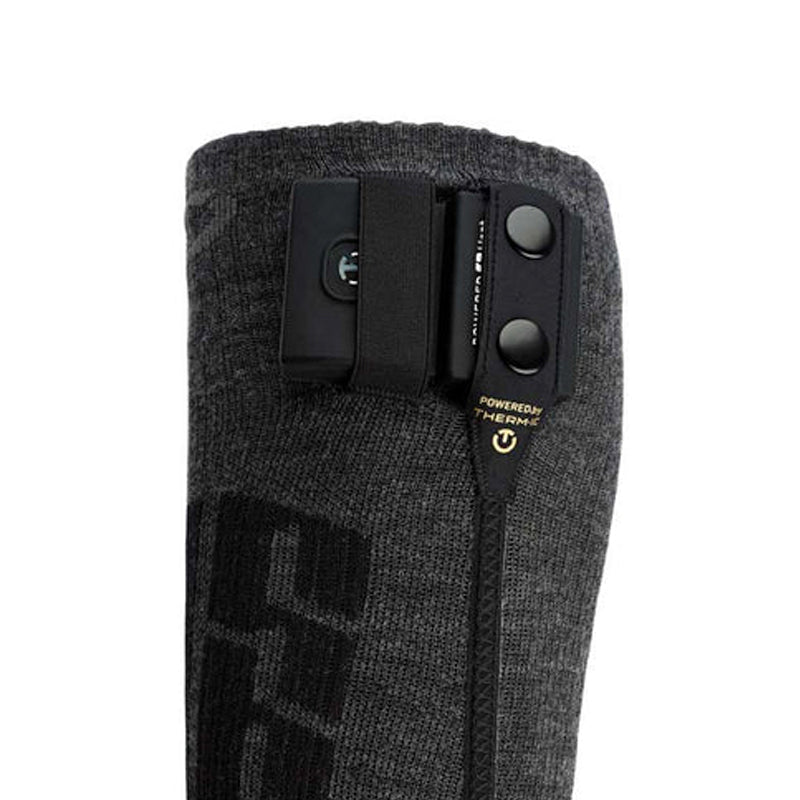 Therm-ic Ultra Warm Comfort S.E.T® + S-Pack 1400B Heated Ski Socks Battery Close Up