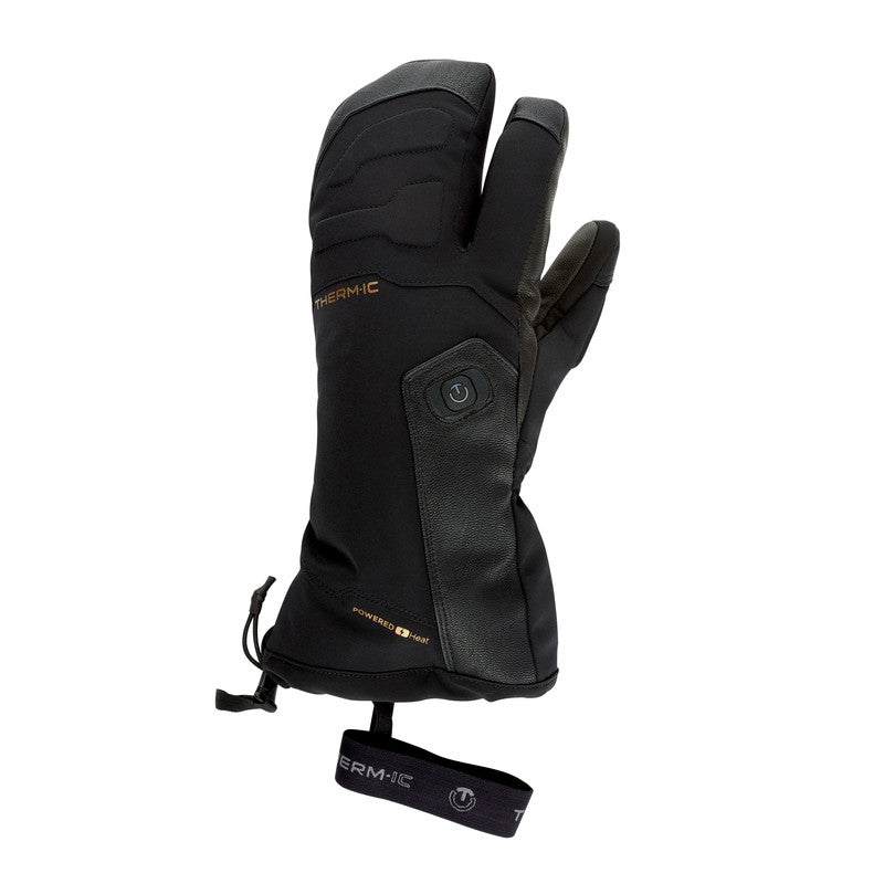 Therm-ic Heat Ultra Lobster Glove Black Heated Gloves for Ski Mountaineering