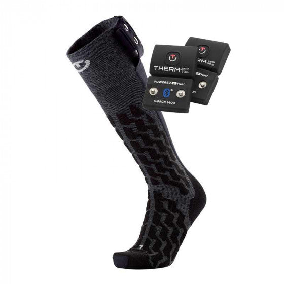 Therm-ic  Powersocks Set Heat Fusion Uni + S-Pack 1400B Heated Ski Socks