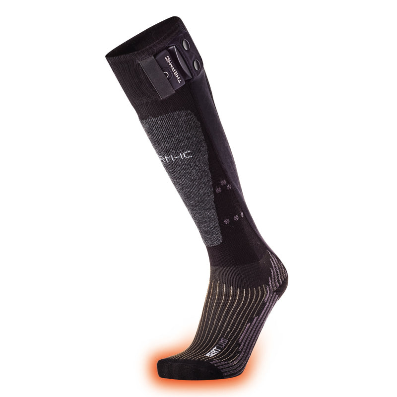Therm-ic Heat Sock Set Powersocks Heat Uni + S-Pack 1200 Heated Ski Socks Heat Zone