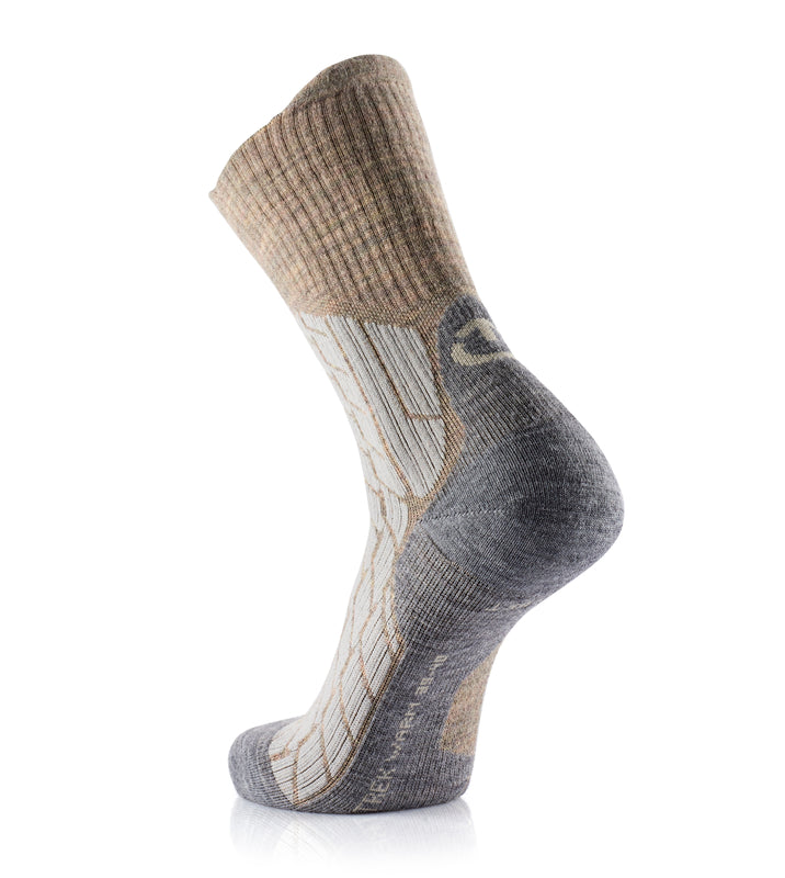 Therm-ic Merino Wool Trekking Crew women's Socks Heel View