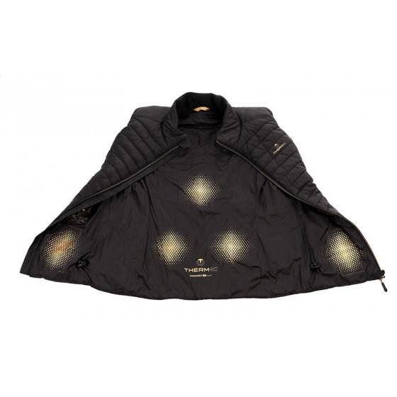 Therm-ic men's heated vest heating zones location