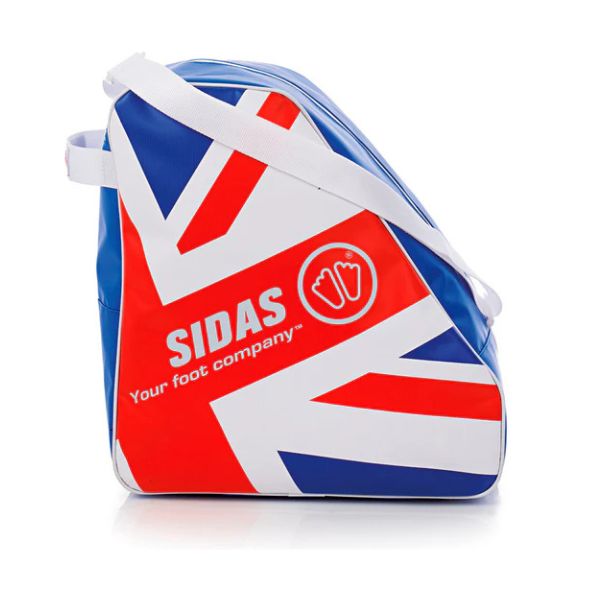 Sidas shoe bag with Union Jack design on a white background