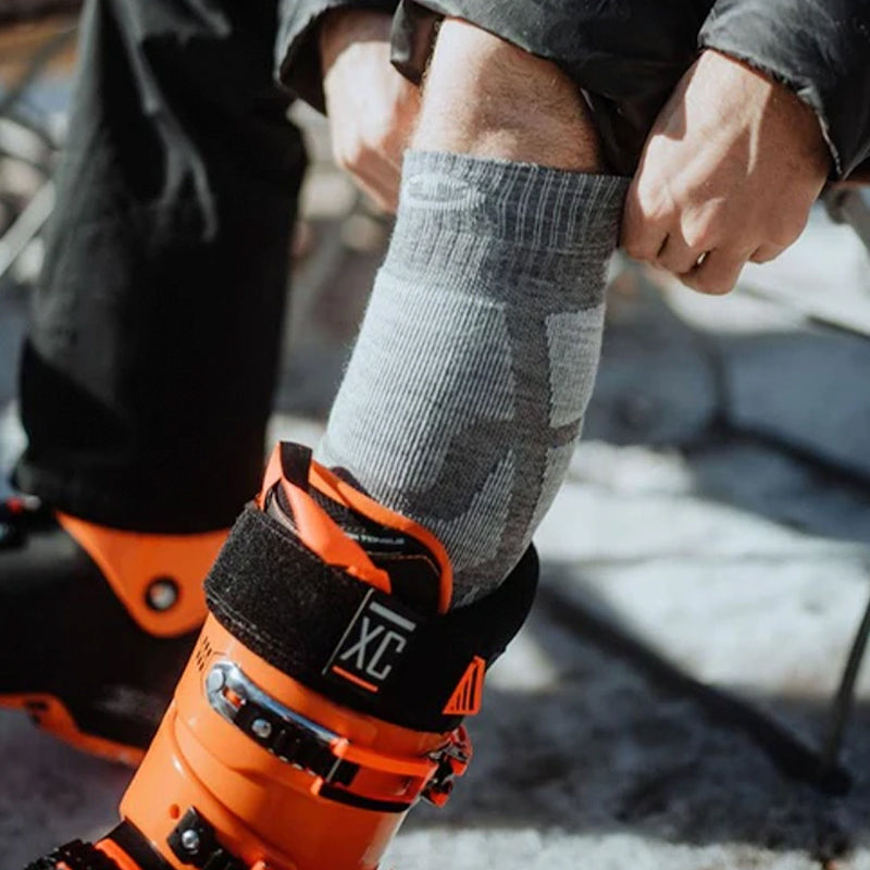 Therm-ic Ski Warm Ski Socks in ski boots