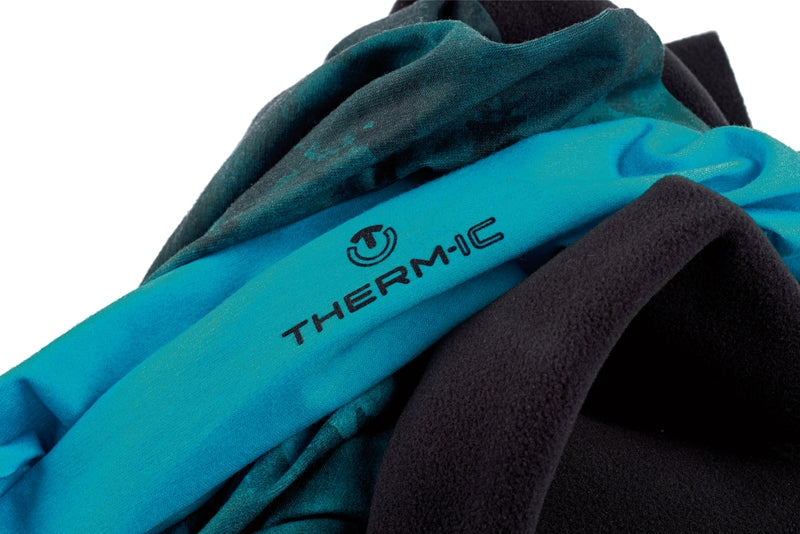Therm-ic extra warm neckwarmer snood blue landscape focus